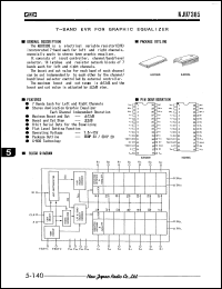 NJU7305L datasheet: 7-band EVR for qraphic equalizer NJU7305L