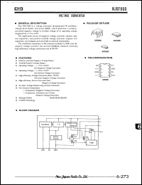 NJU7660V datasheet: Voltage converter NJU7660V
