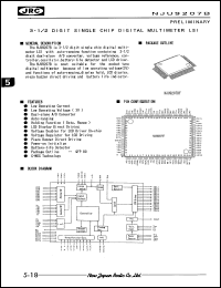 NJU9207BF datasheet: 3 x 1/2 digit single chip digital multimeter LSI NJU9207BF