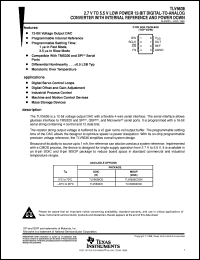 TLV5636CDGK datasheet:  12-BIT, 1 US DAC SERIAL OUT, PGRMABLE INT. REF., SETTLING TIME TLV5636CDGK