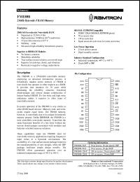 FM1808-70-S datasheet: 256Kb bytewide FRAM memory. 70 ns access FM1808-70-S