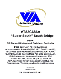 VT82C686A datasheet: 