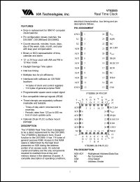 VT82885 datasheet: Real time clock VT82885