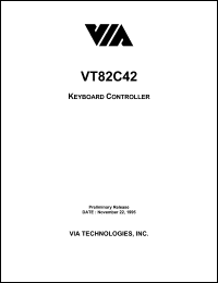 VT82C42 datasheet: Keyboard controller VT82C42
