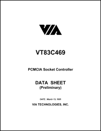 VT83C469 datasheet: PCMCIA socket controller VT83C469