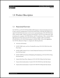 VSC9116 datasheet: STS-192/STM-64 SONET/SDH transport overhead terminating transceiver VSC9116