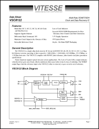 VSC8122QP datasheet: Multi-rate SONET/SDH clock and data recovery IC VSC8122QP