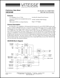 VSC8169QR datasheet: OC-48 (FEC) 16:1 SONET/SDH Mux with clock generator VSC8169QR