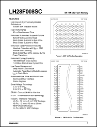 LH28F008SC-2 datasheet: 8M (1M x 8) Flash Memory  44-pin SOP LH28F008SC-2