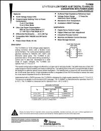 TLV5606CDGK datasheet:  10-BIT, 2 OR 9 US DAC, SERIAL OUT, PGRMABLE SETTLING TIME/PWR CONSUMPTION, ULTRA LOW POWER TLV5606CDGK