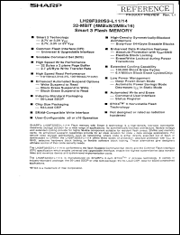 LH28F320S3-L11C datasheet: 32-MBIT (4MB x 8/2MB x 16)Smart 3 Flash Memory LH28F320S3-L11C