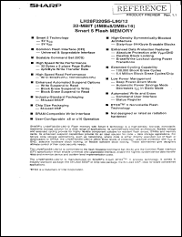 LH28F320S5B-L90 datasheet: 32-MBIT (4MB x 8/2MB x 16)Smart 5 Flash Memory LH28F320S5B-L90