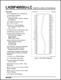 LH28F400SUHN-LC15 datasheet: 4M (512K x 8) Flash Memory LH28F400SUHN-LC15