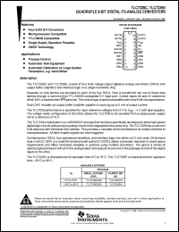 TLC7226IN datasheet:  8-BIT, 5 US QUAD DAC, PARALLEL OUT, SINGLE / DUAL SUPPLY TLC7226IN