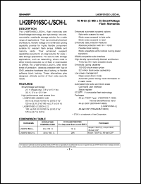 LH28F016SCN-L12 datasheet: 16M-bit(2MB x 8)smart voltage Flash Memory LH28F016SCN-L12