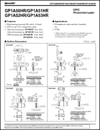 GP1A52HR datasheet: OPIC photointerrupter GP1A52HR