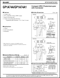 GP1A74A1 datasheet: Compact OPIC photointerrupter with connector GP1A74A1