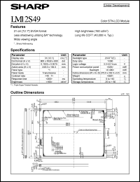 LM12s49 datasheet: Color STN LCD module LM12s49