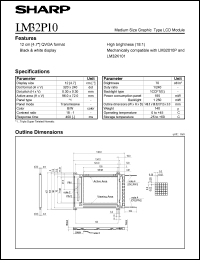 LM32P10 datasheet: Medium size craphic type LCD module LM32P10