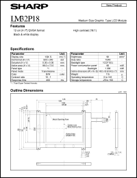 LM32P18 datasheet: Medium size craphic type LCD module LM32P18