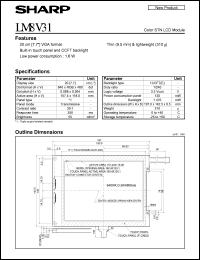 LM8V31 datasheet: Color STN-LCD module LM8V31