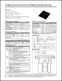 LT1541MN datasheet: Dot matrix LED unit for outdoor use LT1541MN
