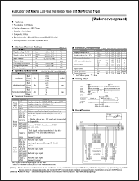 LT1560W datasheet: Full color dot matrix LED unit for indoor use LT1560W