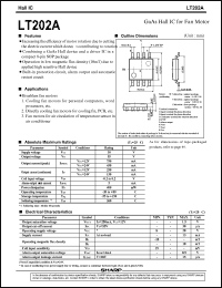 LT202A datasheet: GaAs hall IC for fan motor LT202A