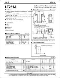 LT251A datasheet: GaAs hall IC for noncontact switch LT251A