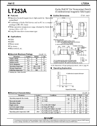 LT253A datasheet: GaAs hall IC for noncontact switch LT253A
