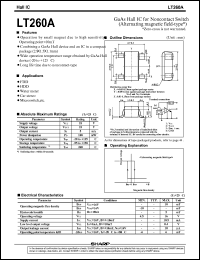 LT260A datasheet: GaAs hall IC for noncontact switch LT260A