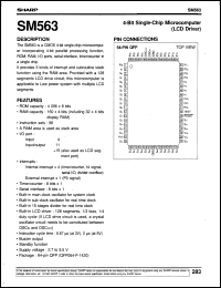 SM563 datasheet: 4-bit single-chip microcomputer(LCD driver) SM563