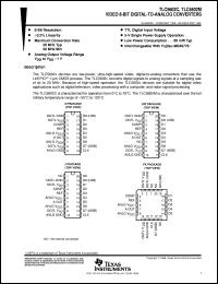 5962-9469301QRA datasheet:  8-BIT, 30MSPS SINGLE DAC 5962-9469301QRA