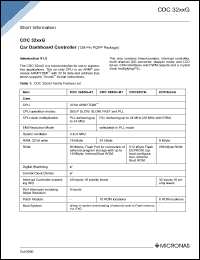 CDC3205G-B1 datasheet: Car dashboard controller CDC3205G-B1