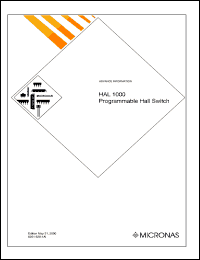 HAL1000UT-E datasheet: Programmable hall switch HAL1000UT-E