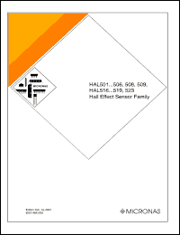 HAL523UA-E datasheet: Hall effect sensor (62 kHz) HAL523UA-E