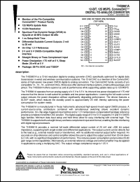 THS5661AIDWR datasheet:  12-BIT, 125 MSPS, COMMSDAC, DIFF. SCALABLE CURRENT OUTPUTS BETWEEN 2MA TO 20MA, 3V & 5V DIGITAL I/F THS5661AIDWR