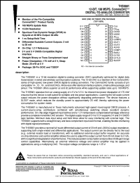 THS5661IDW datasheet:  12-BIT, 125 MSPS, COMMSDAC, DIFF. SCALABLE CURRENT OUTPUTS BETWEEN 2MA TO 20MA, 3V & 5V DIGITAL I/F THS5661IDW