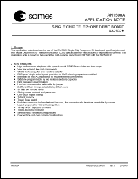 SA2002DPA datasheet: Single phase Kilowatt-hour metering IC for mechanical display applications SA2002DPA