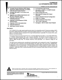 TLV320AD12APZ datasheet:  3.3V INTEGRATED ADSL CODEC FOR CENTRAL OFFICE TLV320AD12APZ