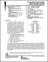 TP3064BDWR datasheet:  COMBINATION CODEC/FILTER TP3064BDWR