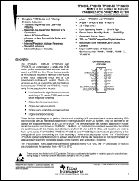 TP13057BN datasheet:  COMBINATION CODEC/FILTER TP13057BN