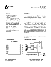 GLT6100L08LL-55TS datasheet: 55ns; Ultra low power 128k x 8 CMOS SRAM GLT6100L08LL-55TS