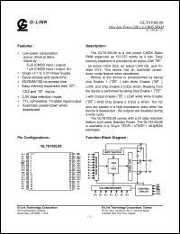 GLT6100L08SL-100ST datasheet: 100ns; Ultra low power 128k x 8 CMOS SRAM GLT6100L08SL-100ST