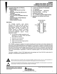 TP3056BDW datasheet:  COMBINATION CODEC/FILTER TP3056BDW