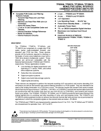 TP13054ADW datasheet:  COMBINATION CODEC/FILTER TP13054ADW