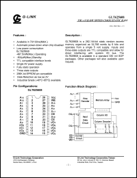 GLT625608-10J3 datasheet: 10ns; 32K x 8 low speed CMOS static SRAM GLT625608-10J3