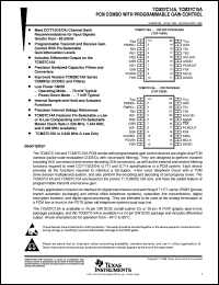 TCM37C15AIDW datasheet:  PCM COMBO WITH PROGRAMMABLE GAIN CONTROL TCM37C15AIDW