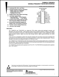 TCM129C23DW datasheet:  COMBINATION CODEC/FILTER, ANALOG INTERFACE TO DSP TCM129C23DW