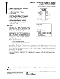 TCM29C18N datasheet:  COMBINATION CODEC/FILTER, ANALOG INTERFACE TO DSP TCM29C18N